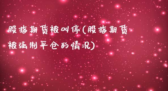 股指期货被叫停(股指期货被强制平仓的情况)_https://www.yunyouns.com_期货行情_第1张