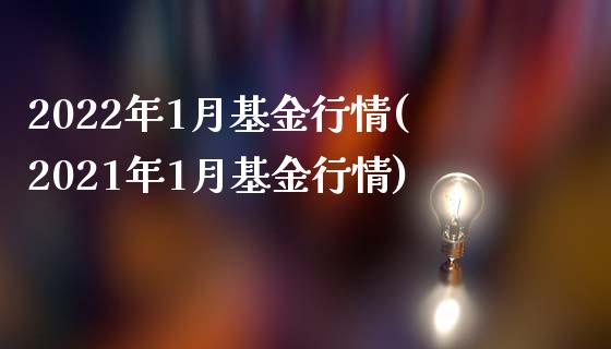 2022年1月基金行情(2021年1月基金行情)_https://www.yunyouns.com_期货行情_第1张