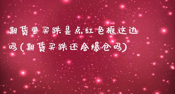 期货里买跌是点红色框这边吗(期货买跌还会爆仓吗)_https://www.yunyouns.com_股指期货_第1张