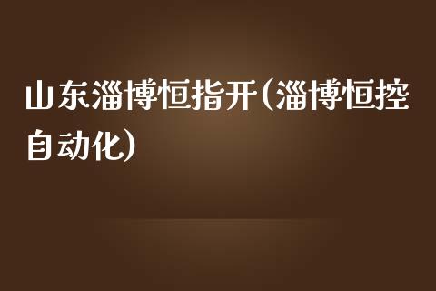 山东淄博恒指开(淄博恒控自动化)_https://www.yunyouns.com_恒生指数_第1张