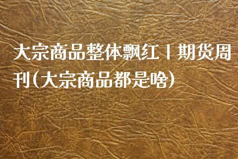 大宗商品整体飘红丨期货周刊(大宗商品都是啥)_https://www.yunyouns.com_股指期货_第1张