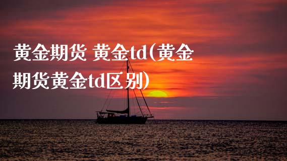 黄金期货 黄金td(黄金期货黄金td区别)_https://www.yunyouns.com_期货行情_第1张