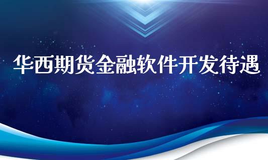 华西期货金融软件开发待遇_https://www.yunyouns.com_期货直播_第1张