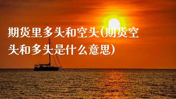 期货里多头和空头(期货空头和多头是什么意思)_https://www.yunyouns.com_恒生指数_第1张