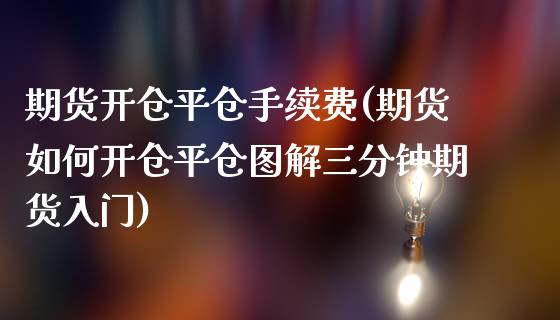 期货开仓平仓手续费(期货如何开仓平仓图解三分钟期货入门)_https://www.yunyouns.com_股指期货_第1张