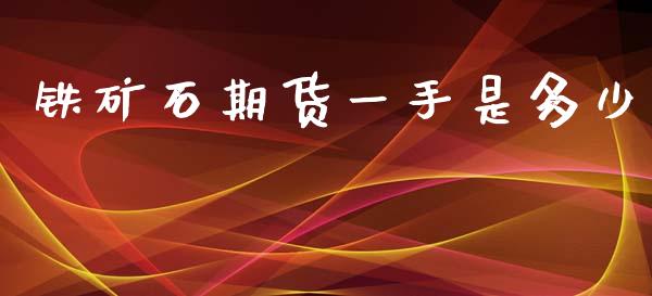 铁矿石期货一手是多少_https://www.yunyouns.com_股指期货_第1张