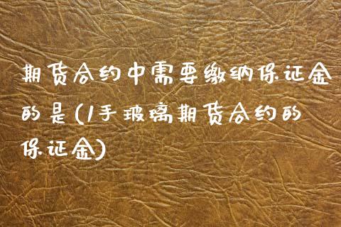 期货合约中需要缴纳保证金的是(1手玻璃期货合约的保证金)_https://www.yunyouns.com_期货直播_第1张