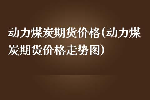 动力煤炭期货价格(动力煤炭期货价格走势图)_https://www.yunyouns.com_股指期货_第1张