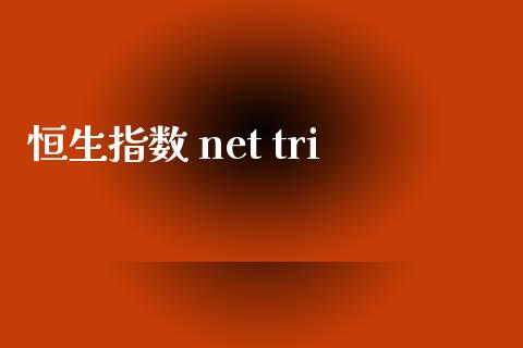 恒生指数 net tri_https://www.yunyouns.com_股指期货_第1张