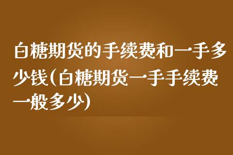 白糖期货的手续费和一手多少钱(白糖期货一手手续费一般多少)_https://www.yunyouns.com_期货直播_第1张