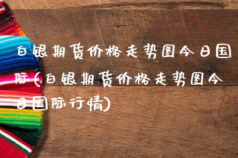 白银期货价格走势图今日国际(白银期货价格走势图今日国际行情)_https://www.yunyouns.com_期货直播_第1张