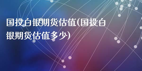 国投白银期货估值(国投白银期货估值多少)_https://www.yunyouns.com_期货直播_第1张