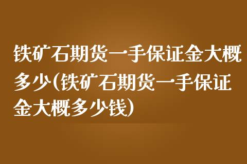 铁矿石期货一手保证金大概多少(铁矿石期货一手保证金大概多少钱)_https://www.yunyouns.com_期货直播_第1张