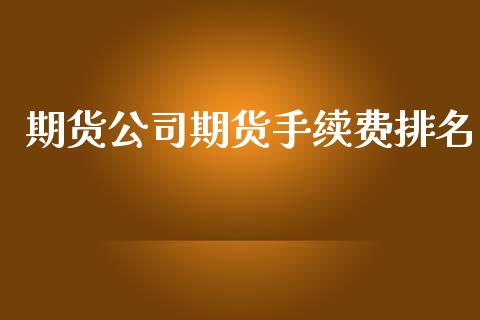 期货公司期货手续费排名_https://www.yunyouns.com_股指期货_第1张