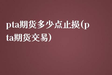 pta期货多少点止损(pta期货交易)_https://www.yunyouns.com_期货直播_第1张