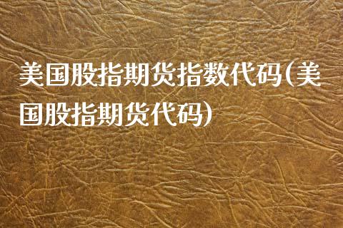 美国股指期货指数代码(美国股指期货代码)_https://www.yunyouns.com_恒生指数_第1张