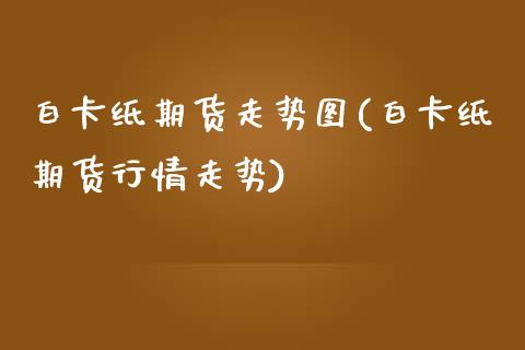 白卡纸期货走势图(白卡纸期货行情走势)_https://www.yunyouns.com_股指期货_第1张