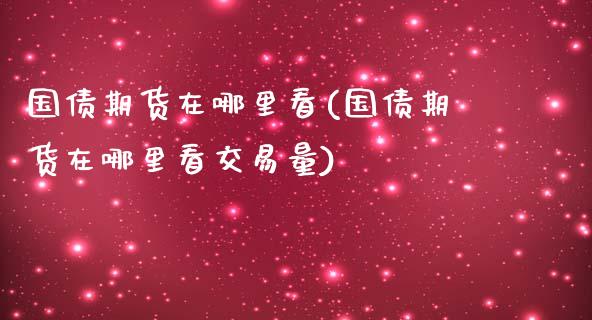 国债期货在哪里看(国债期货在哪里看交易量)_https://www.yunyouns.com_期货行情_第1张