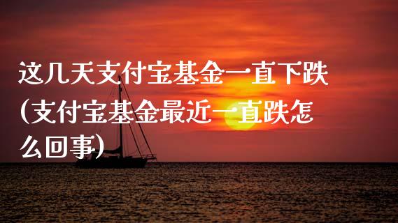 这几天支付宝基金一直下跌(支付宝基金最近一直跌怎么回事)_https://www.yunyouns.com_股指期货_第1张