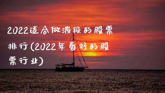 2022适合做波段的股票排行(2022年看好的股票行业)_https://www.yunyouns.com_期货行情_第1张