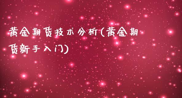 黄金期货技术分析(黄金期货新手入门)_https://www.yunyouns.com_恒生指数_第1张