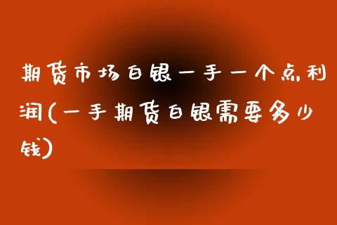 期货市场白银一手一个点利润(一手期货白银需要多少钱)_https://www.yunyouns.com_期货行情_第1张