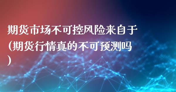 期货市场不可控风险来自于(期货行情真的不可预测吗)_https://www.yunyouns.com_期货行情_第1张