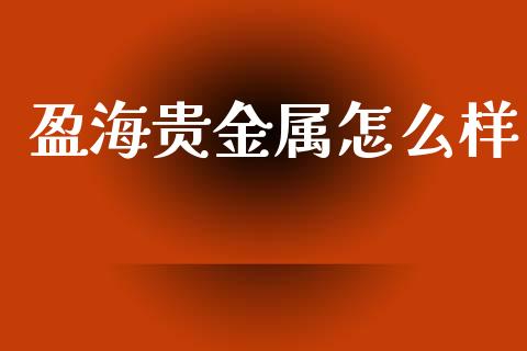 盈海贵金属怎么样_https://www.yunyouns.com_期货行情_第1张