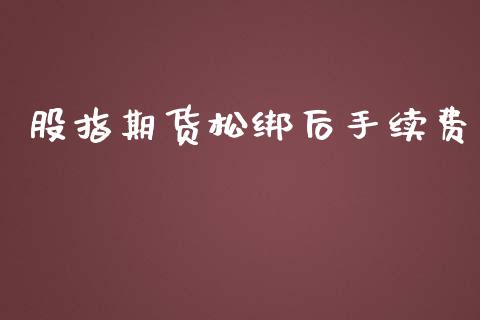 股指期货松绑后手续费_https://www.yunyouns.com_恒生指数_第1张