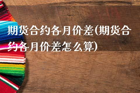 期货合约各月价差(期货合约各月价差怎么算)_https://www.yunyouns.com_股指期货_第1张