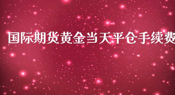 国际期货黄金当天平仓手续费_https://www.yunyouns.com_期货行情_第1张