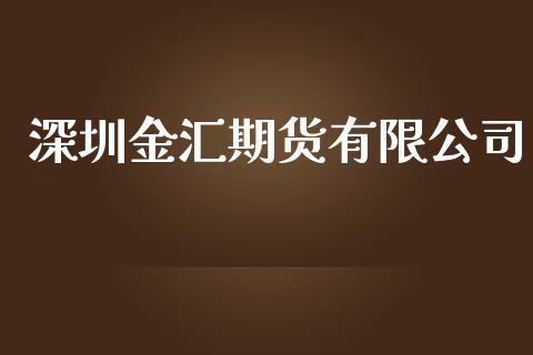 深圳金汇期货有限公司_https://www.yunyouns.com_股指期货_第1张