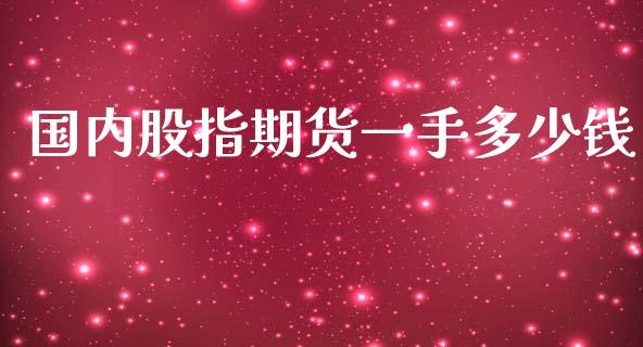 国内股指期货一手多少钱_https://www.yunyouns.com_股指期货_第1张