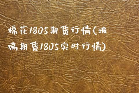 棉花1805期货行情(玻璃期货1805实时行情)_https://www.yunyouns.com_期货直播_第1张