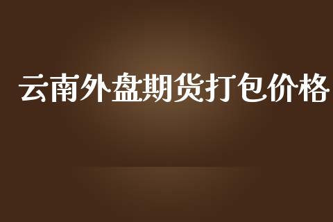 云南外盘期货打包价格_https://www.yunyouns.com_股指期货_第1张