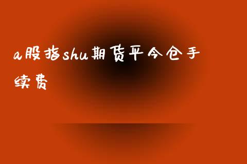 a股指shu期货平今仓手续费_https://www.yunyouns.com_期货直播_第1张