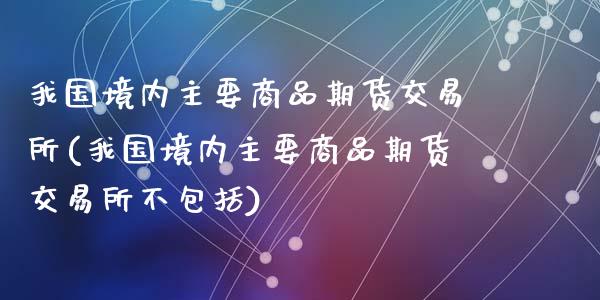 我国境内主要商品期货交易所(我国境内主要商品期货交易所不包括)_https://www.yunyouns.com_股指期货_第1张