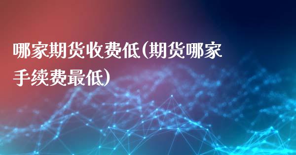 哪家期货收费低(期货哪家手续费最低)_https://www.yunyouns.com_股指期货_第1张