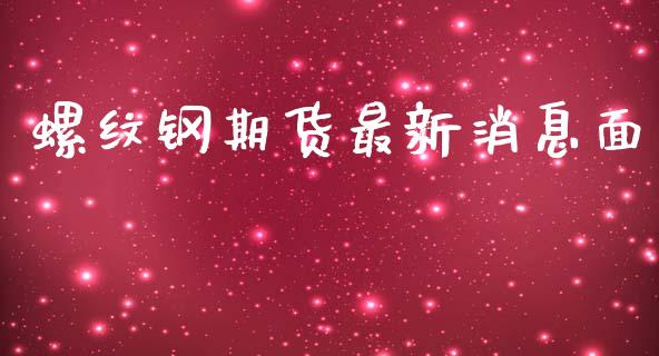 螺纹钢期货最新消息面_https://www.yunyouns.com_期货行情_第1张