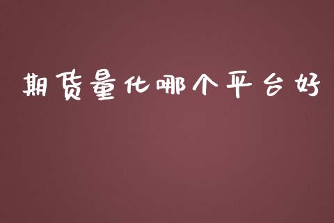 期货量化哪个平台好_https://www.yunyouns.com_期货行情_第1张