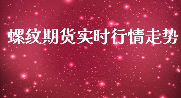 螺纹期货实时行情走势_https://www.yunyouns.com_恒生指数_第1张