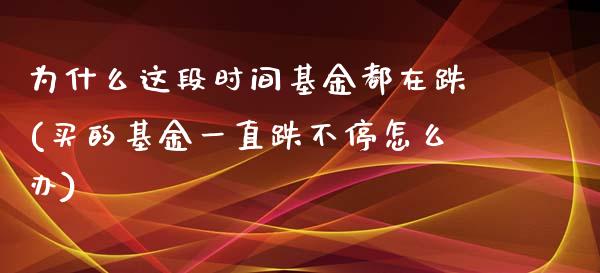 为什么这段时间基金都在跌(买的基金一直跌不停怎么办)_https://www.yunyouns.com_期货行情_第1张