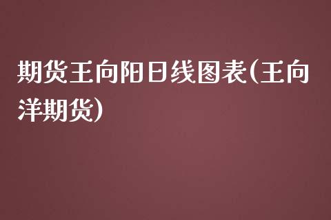 期货王向阳日线图表(王向洋期货)_https://www.yunyouns.com_期货直播_第1张