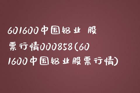 601600中国铝业 股票行情000858(601600中国铝业股票行情)_https://www.yunyouns.com_恒生指数_第1张