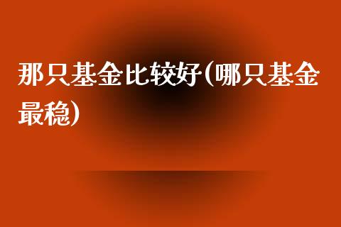 那只基金比较好(哪只基金最稳)_https://www.yunyouns.com_恒生指数_第1张