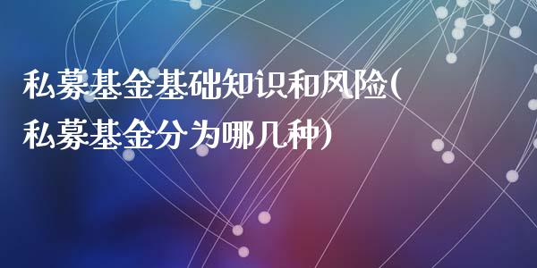 私募基金基础知识和风险(私募基金分为哪几种)_https://www.yunyouns.com_期货直播_第1张