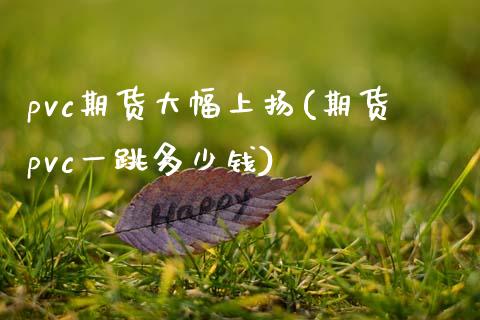 pvc期货大幅上扬(期货pvc一跳多少钱)_https://www.yunyouns.com_股指期货_第1张