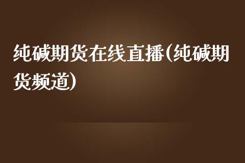 纯碱期货在线直播(纯碱期货频道)_https://www.yunyouns.com_股指期货_第1张