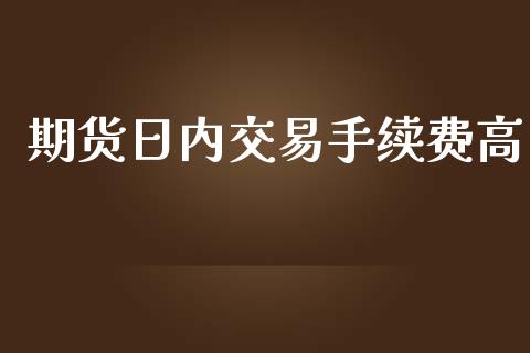 期货日内交易手续费高_https://www.yunyouns.com_期货直播_第1张