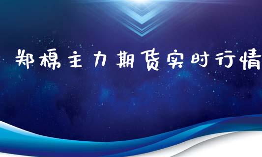 郑棉主力期货实时行情_https://www.yunyouns.com_股指期货_第1张